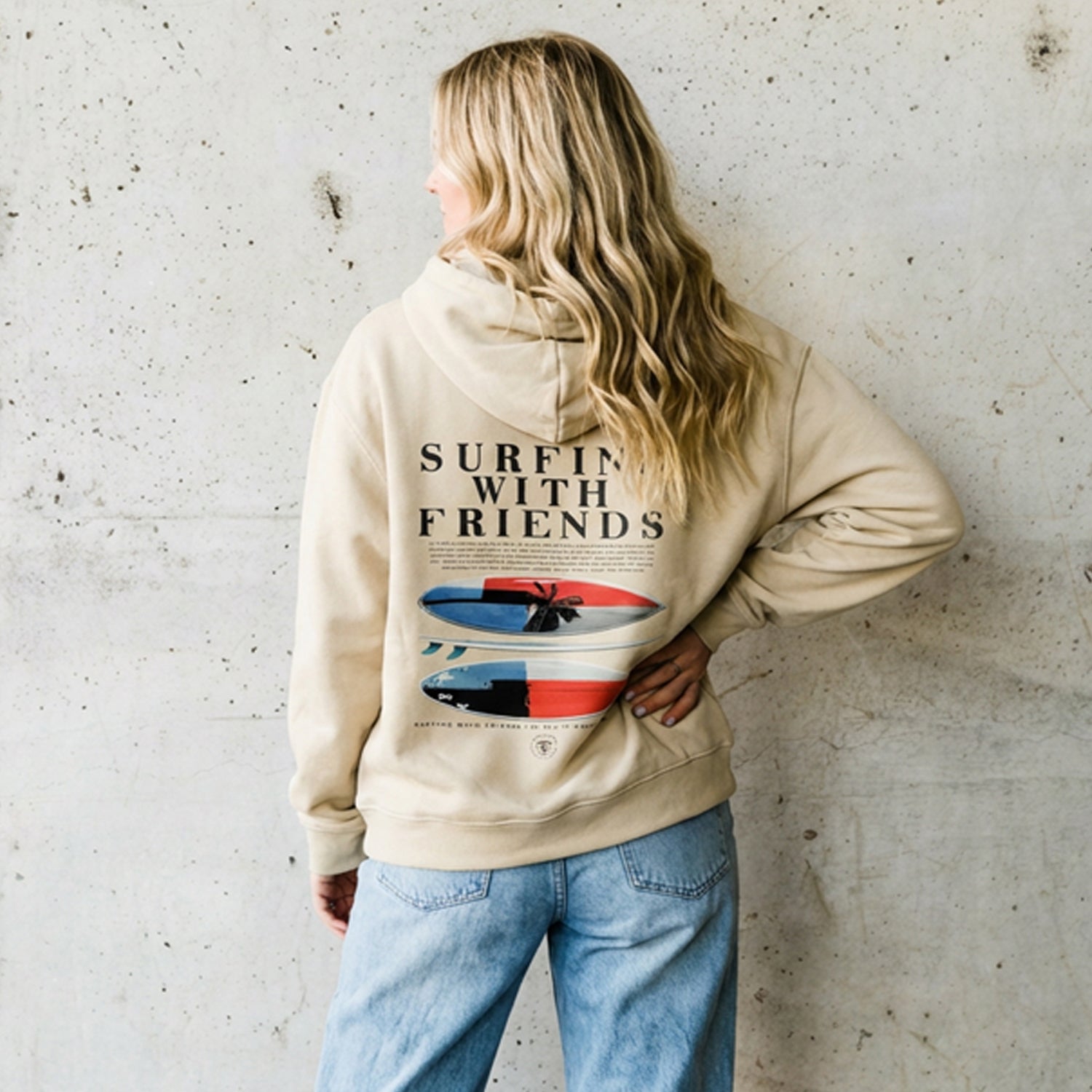 Hoodie Beige