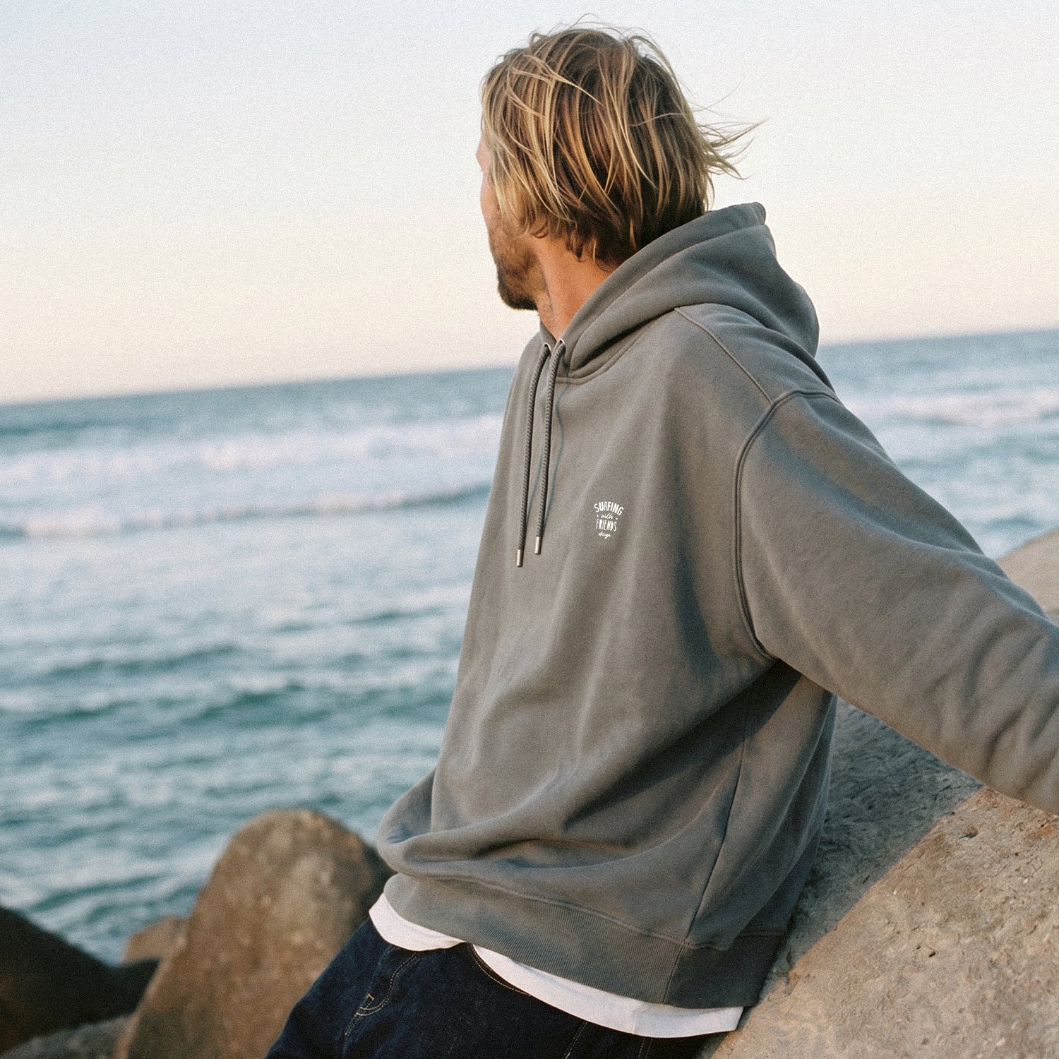 Hoodie Marrón Piedra
